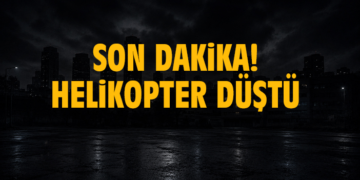 Giresun'da helikopter düştü