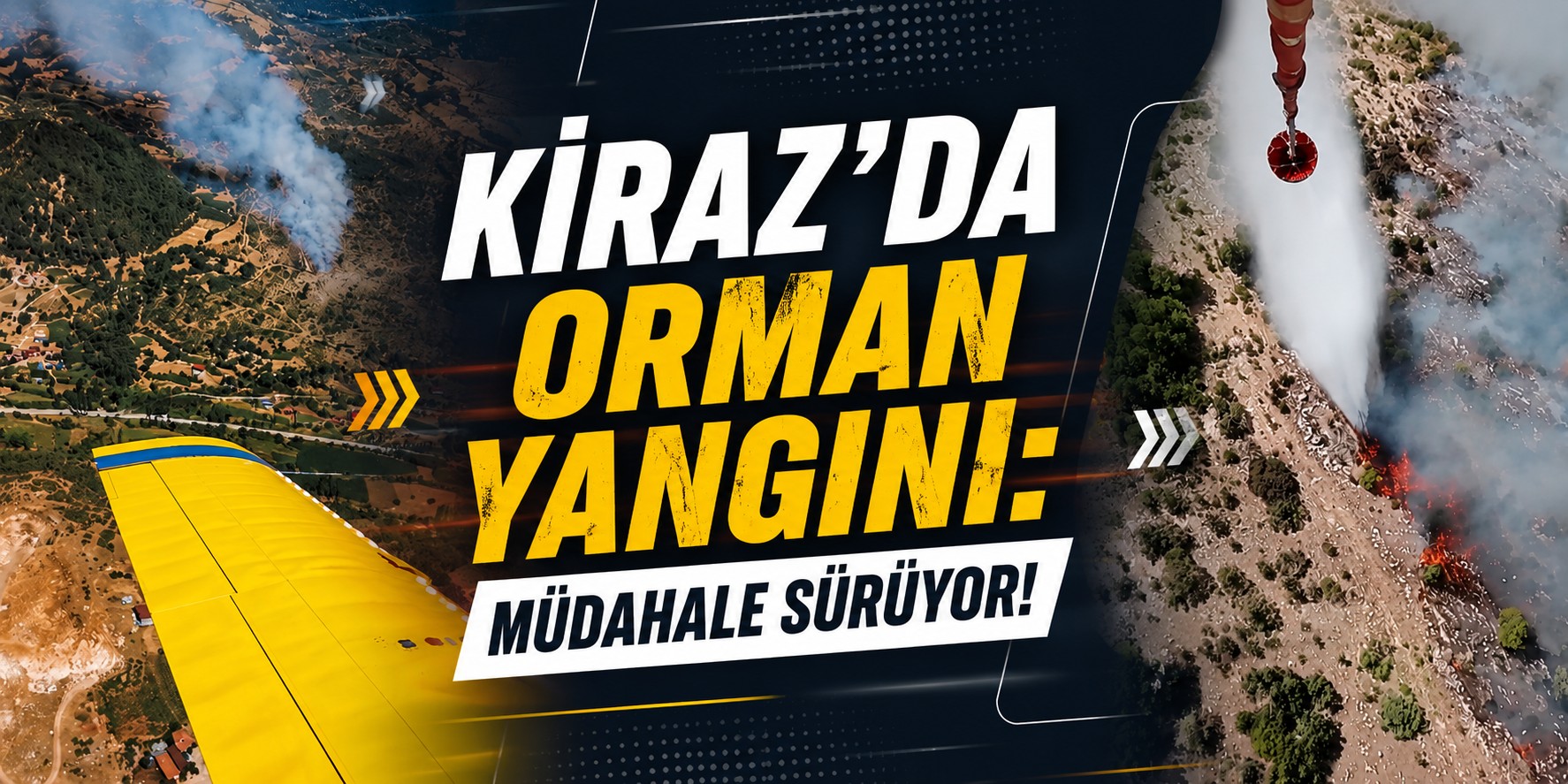 Kiraz'da orman yangını: Müdahale sürüyor!