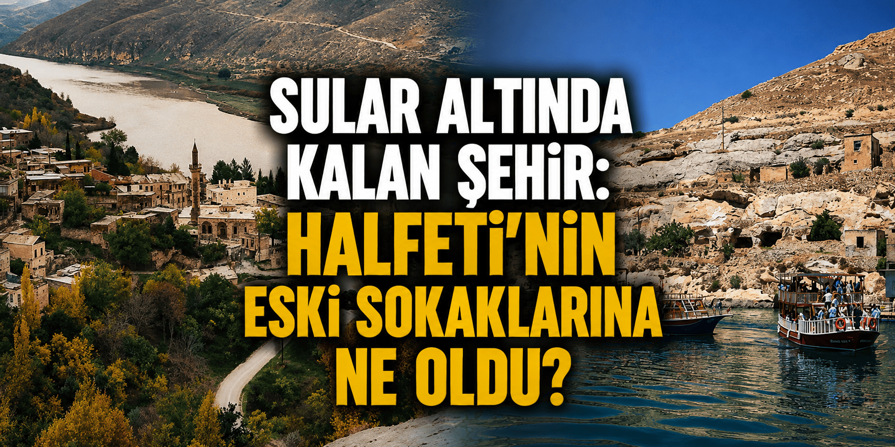 Sular altında kalan şehir: Halfeti’nin eski sokaklarına ne oldu?