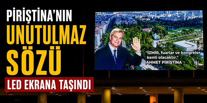Piriştina’nın unutulmaz sözü LED ekrana taşındı