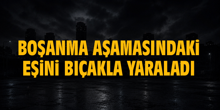 Boşanma aşamasındaki eşini bıçakla yaraladı