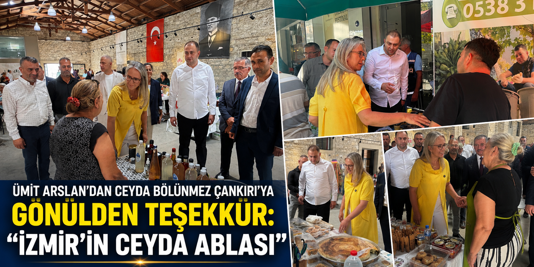 Ümit Arslan’dan Ceyda Bölünmez Çankırı’ya gönülden teşekkür: “İzmir’in Ceyda Ablası”