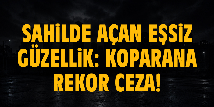 Sahilde açan eşsiz güzellik: Koparana rekor ceza!