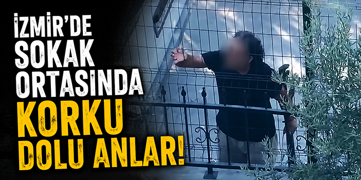 İzmir'de sokak ortasında pompalı tüfekli saldırgan paniği!