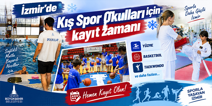 İzmir’de Kış Spor Okulları için kayıt zamanı