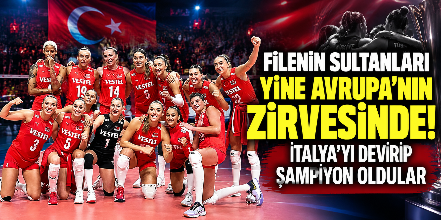 Filenin Sultanları yine Avrupa’nın zirvesinde! İtalya’yı devirip şampiyon oldular