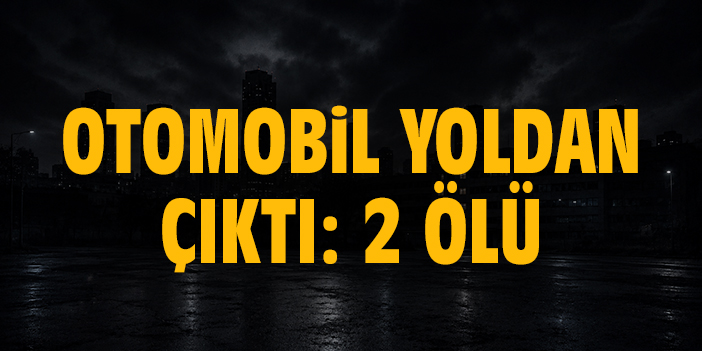 Otomobil yoldan çıktı: 2 ölü