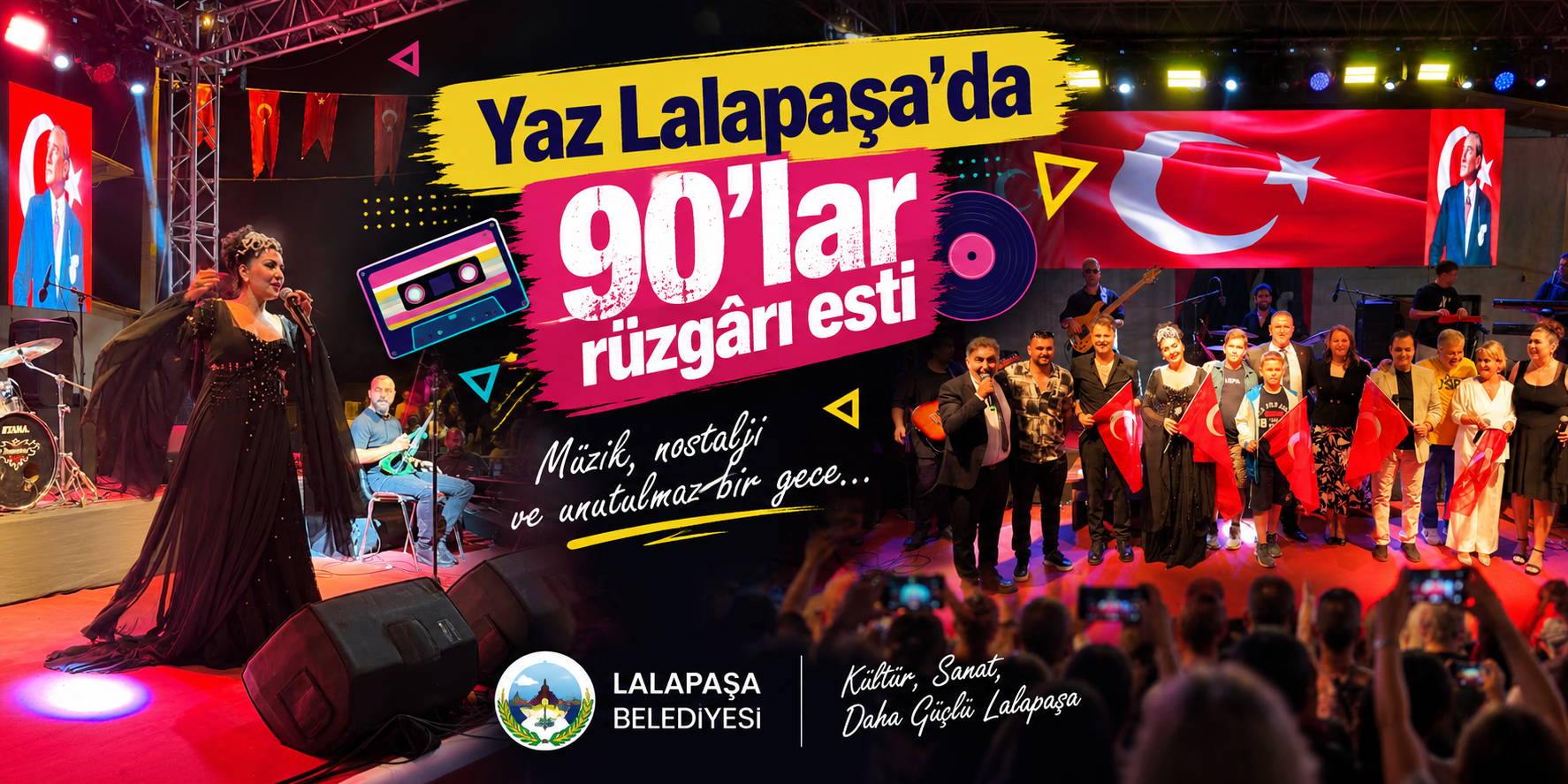 Yaz Lalapaşa’da 90’lar rüzgârı esti
