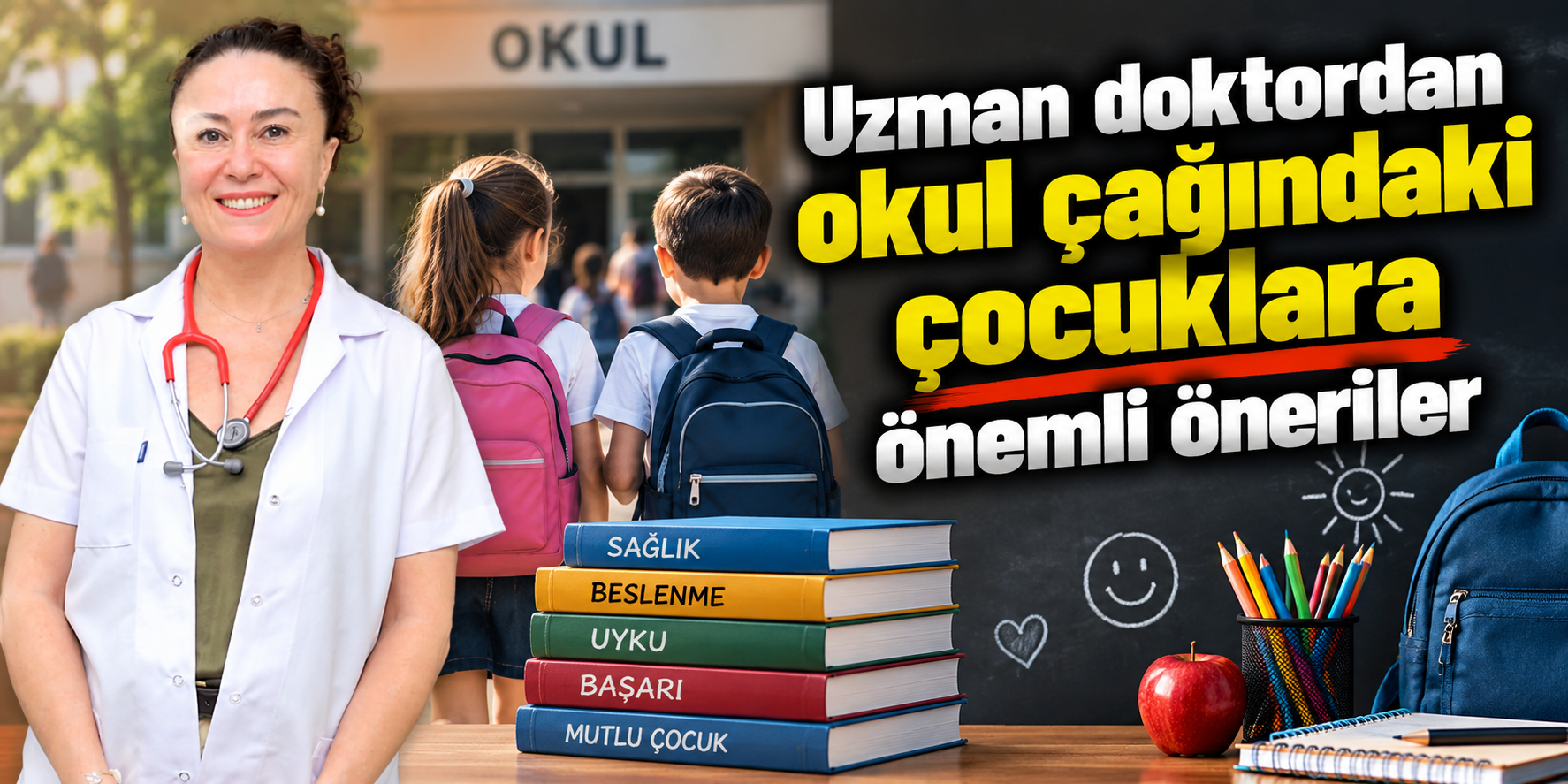 Uzman doktordan okul çağındaki çocuklara önemli öneriler