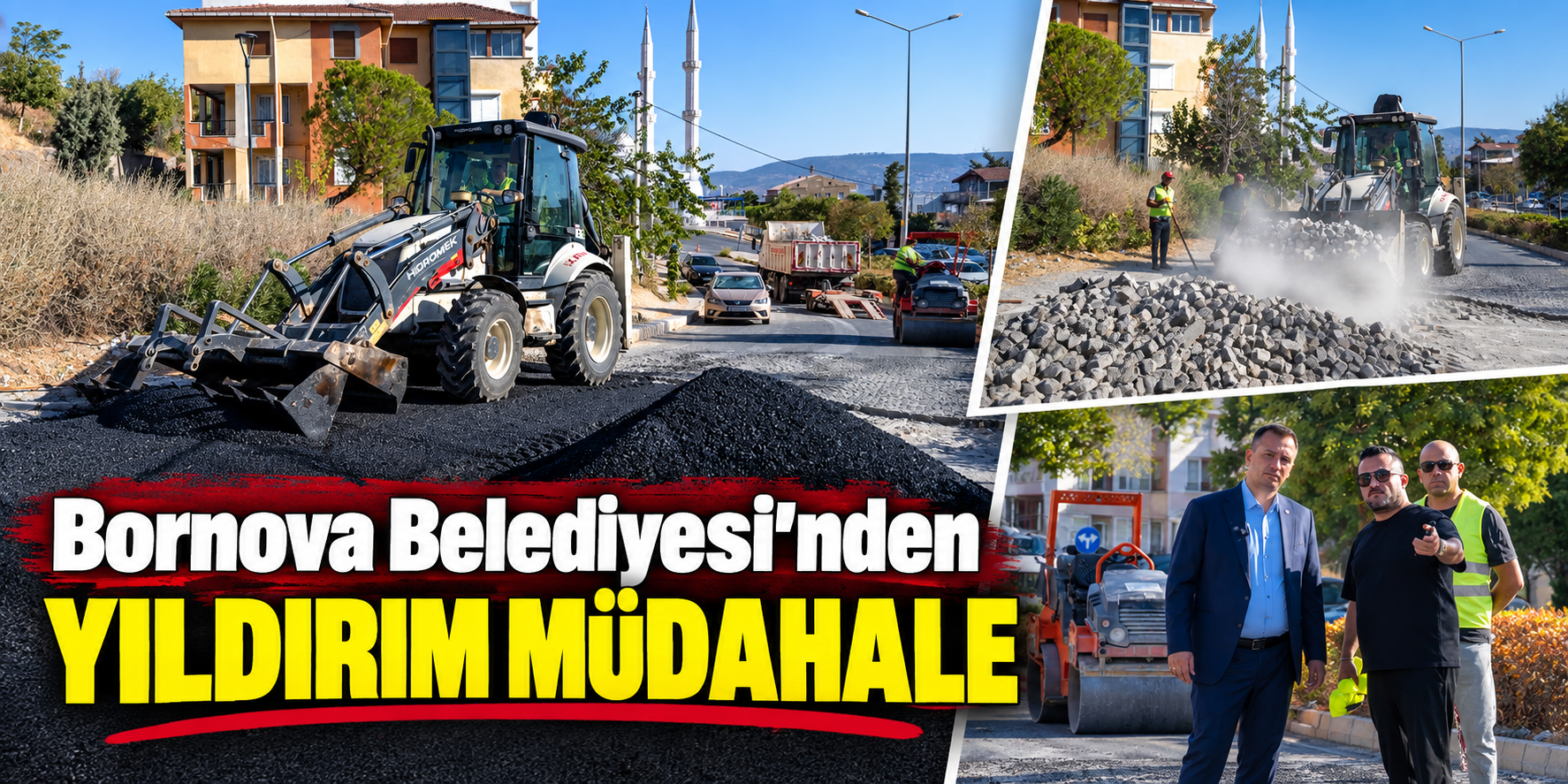 Bornova Belediyesi’nden yıldırım müdahale