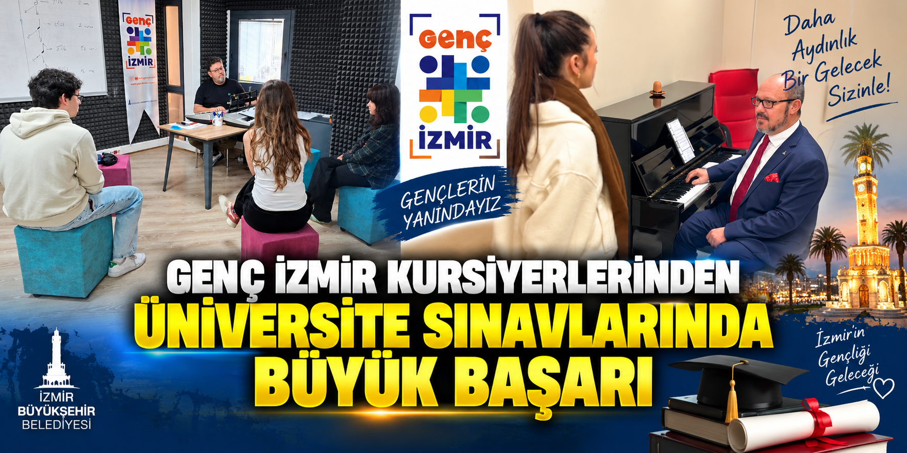 Genç İzmir kursiyerlerinden üniversite sınavlarında büyük başarı