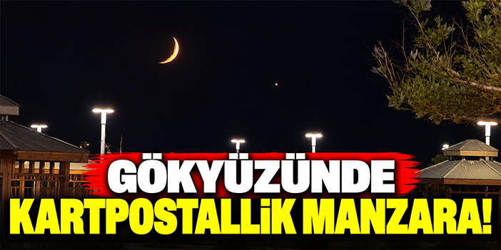 Gökyüzünde kartpostallık manzara!