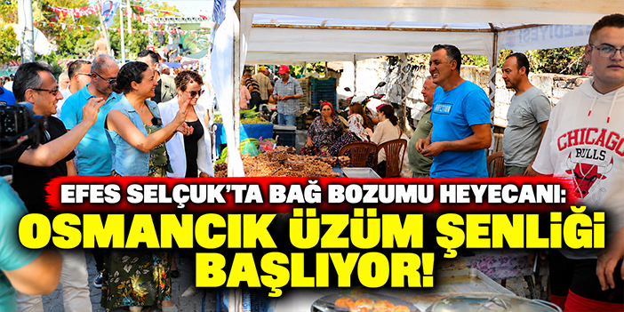 Efes Selçuk’ta bağ bozumu heyecanı: Osmancık Üzüm Şenliği başlıyor!
