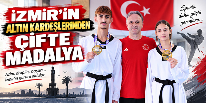 İzmir’in altın kardeşlerinden çifte madalya