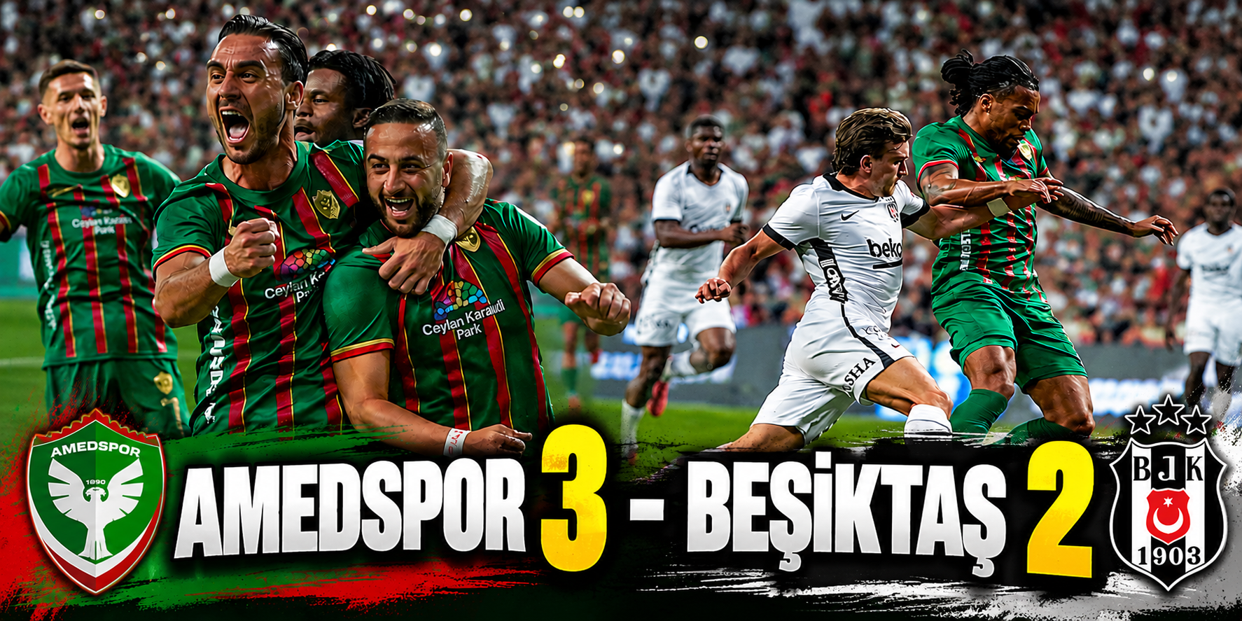 Amedspor 3-2 Beşiktaş