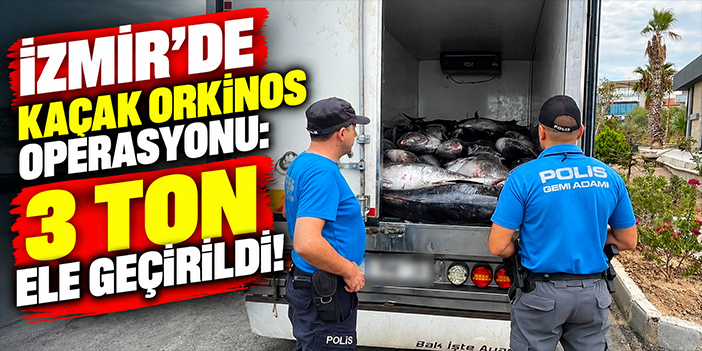 İzmir’de kaçak orkinos operasyonu: 3 ton ele geçirildi!