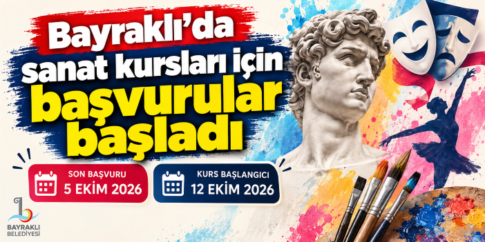 Bayraklı’da sanat kursları için başvurular başladı
