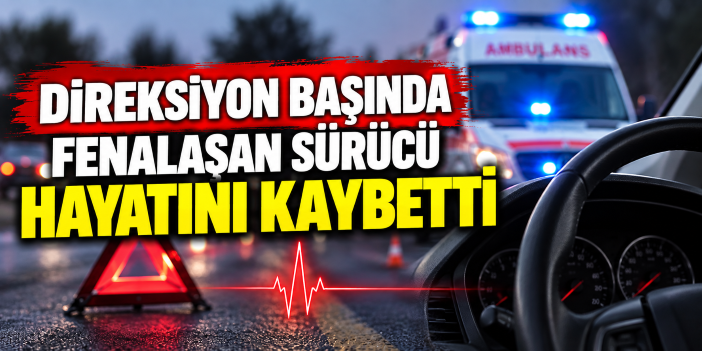 Direksiyon başında fenalaşan sürücü hayatını kaybetti