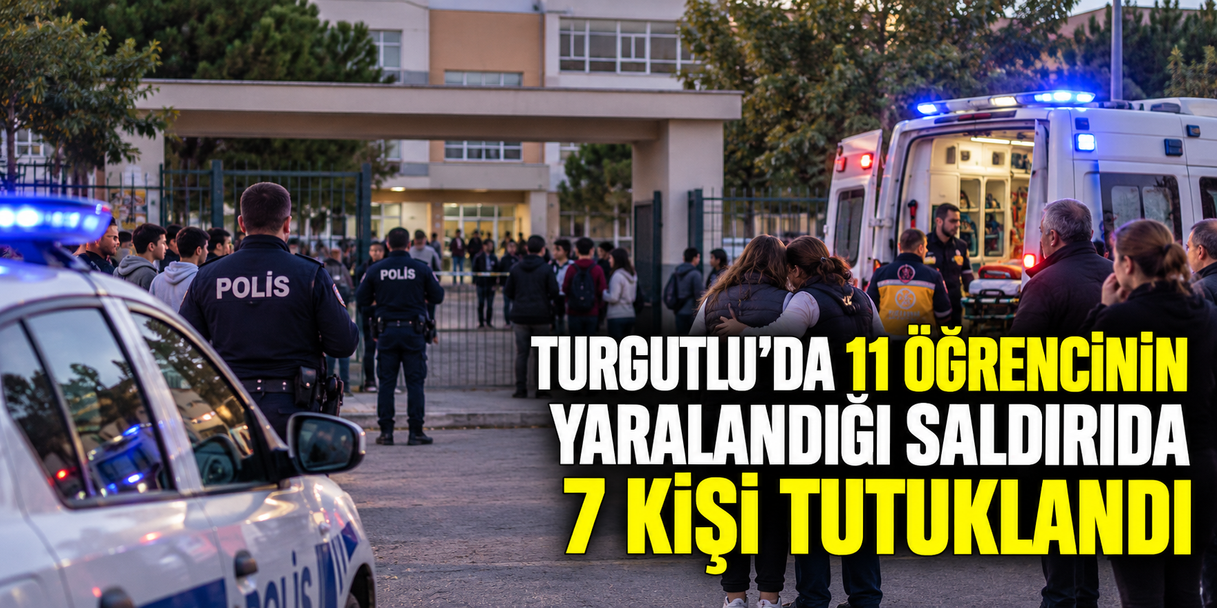 Turgutlu’da 11 öğrencinin yaralandığı saldırıda 7 kişi tutuklandı