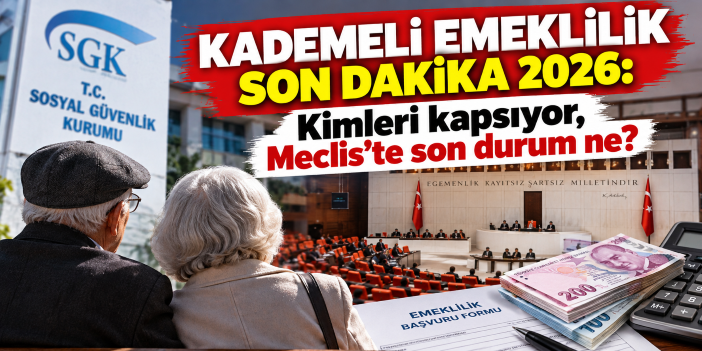 Kademeli emeklilik son dakika 2026: Kimleri kapsıyor, Meclis'te son durum ne?