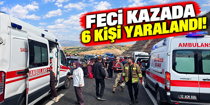 Feci kazada 6 kişi yaralandı!