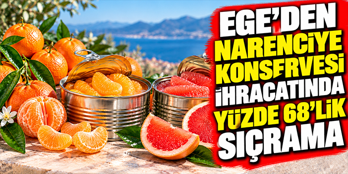 Ege’den narenciye konservesi ihracatında yüzde 68’lik sıçrama