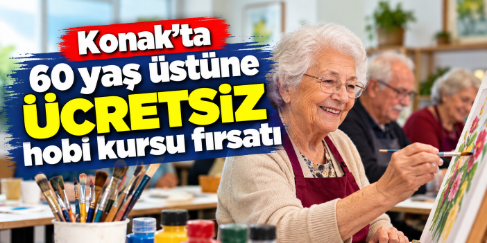 Konak’ta 60 yaş üstüne ücretsiz hobi kursu fırsatı