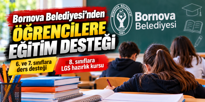 Bornova Belediyesi'nden öğrencilere eğitim desteği