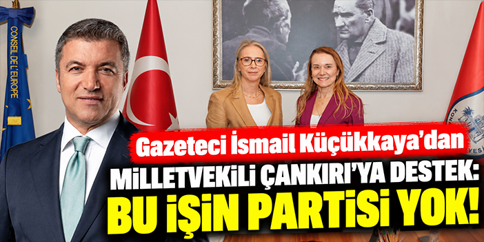 Gazeteci İsmail Küçükkaya'dan Milletvekili Çankırı'ya destek: Bu işin partisi yok!