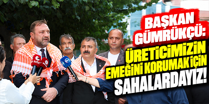 Başkan Gümrükçü: Üreticimizin emeğini korumak için sahalardayız!