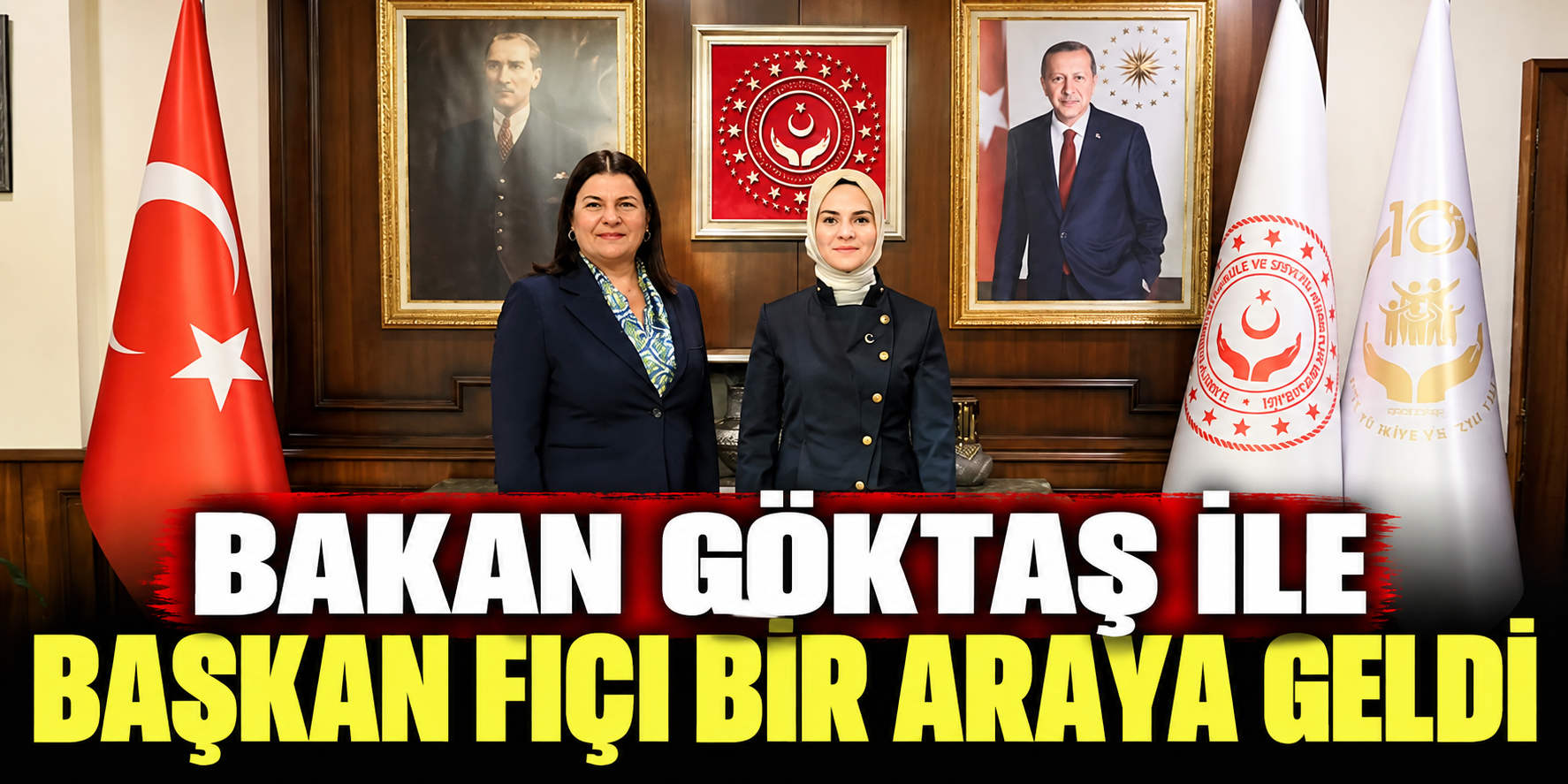 Bakan Göktaş ile Başkan Fıçı bir araya geldi
