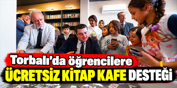 Torbalı’da öğrencilere ücretsiz kitap kafe desteği