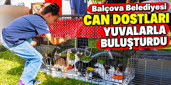 Balçova Belediyesi can dostları yuvalarla buluşturdu