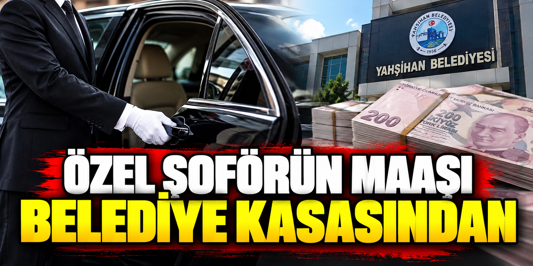 Özel şoförün maaşı belediye kasasından
