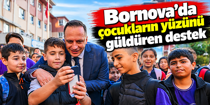 Bornova’da çocukların yüzünü güldüren destek