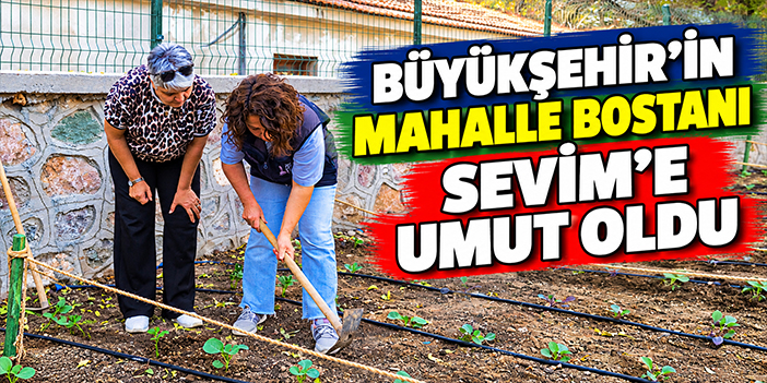 Büyükşehir’in mahalle bostanı Sevim’e umut oldu