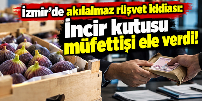 İzmir'de akılalmaz rüşvet iddiası: İncir kutusu müfettişi ele verdi!