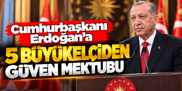 Cumhurbaşkanı Erdoğan'a 5 büyükelçiden güven mektubu