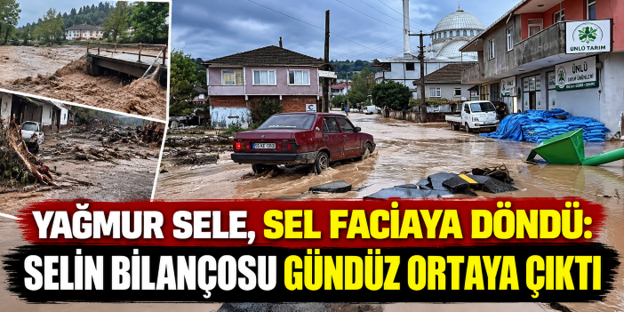 Yağmur sele, sel faciaya döndü: Selin bilançosu gündüz ortaya çıktı