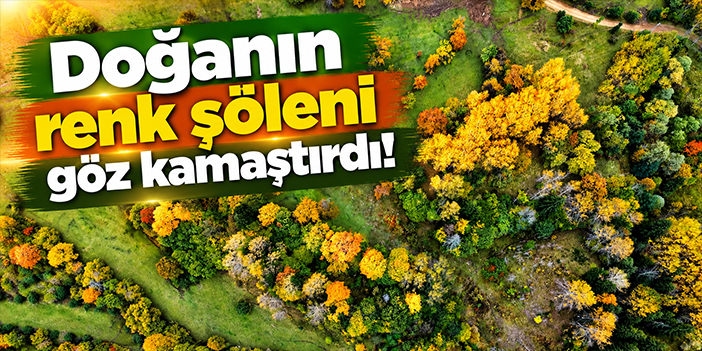 Doğanın renk şöleni göz kamaştırdı!