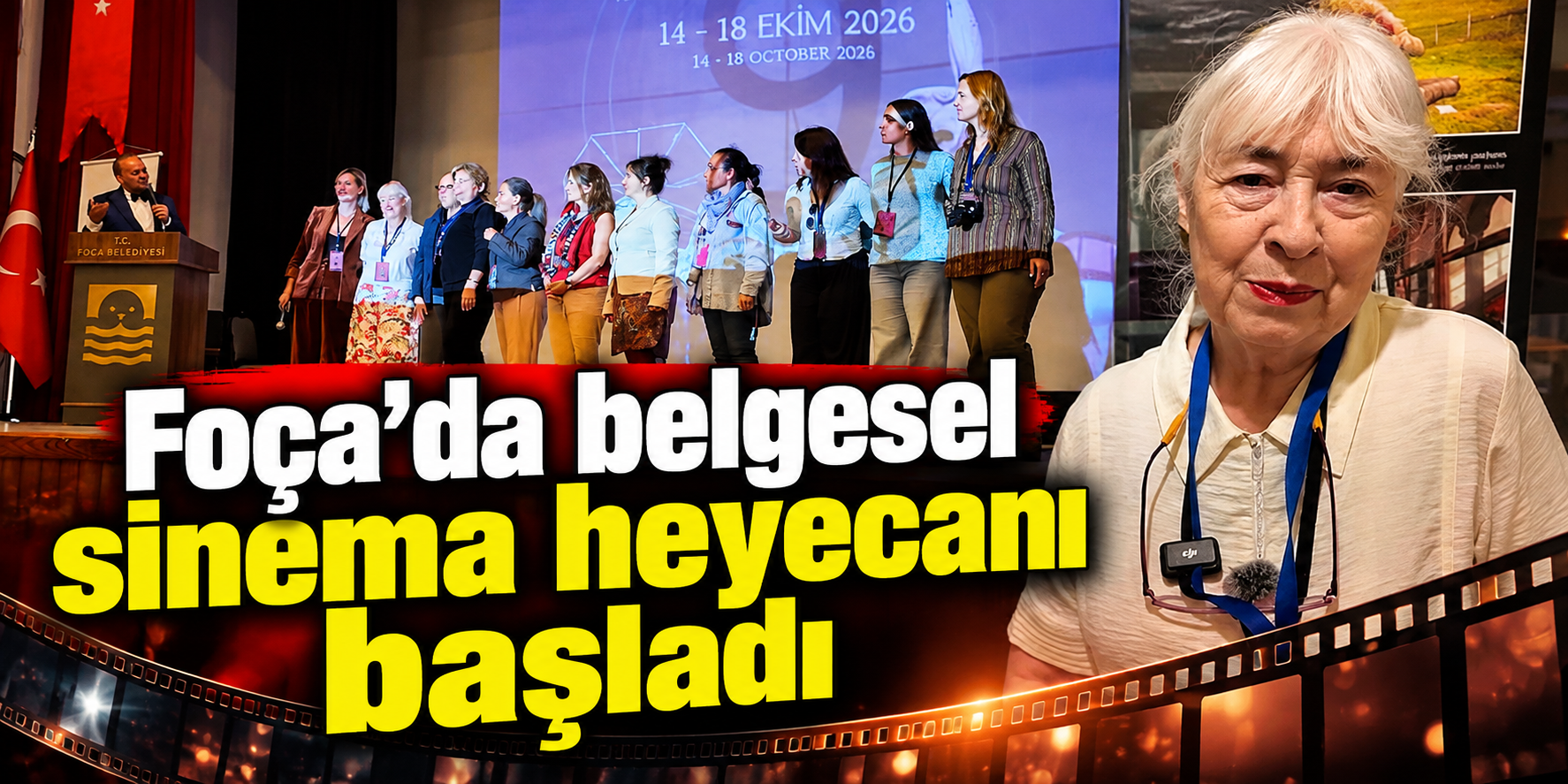 Foça’da belgesel sinema heyecanı başladı