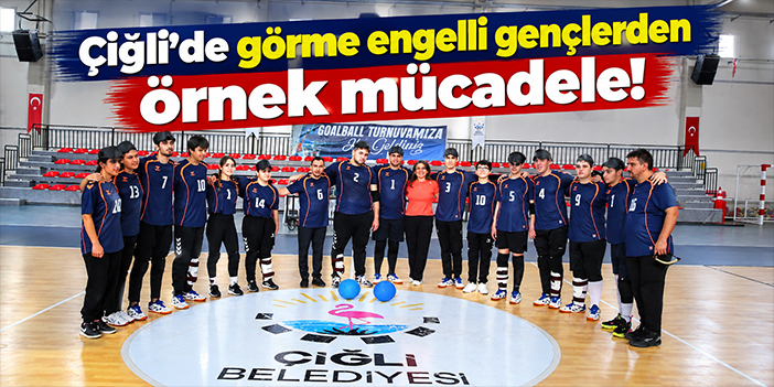 Çiğli’de görme engelli gençlerden örnek mücadele!