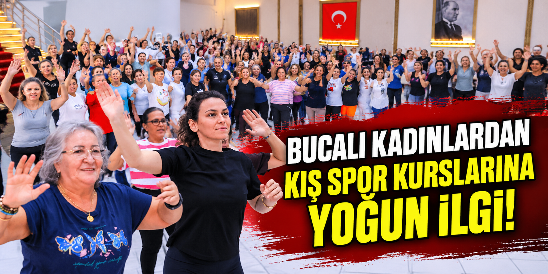Bucalı kadınlardan kış spor kurslarına yoğun ilgi!