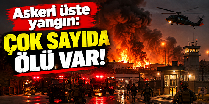 Askeri üste yangın: Çok sayıda ölü var