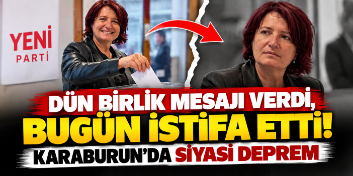 Dün birlik mesajı verdi, bugün istifa etti! Karaburun’da siyasi deprem