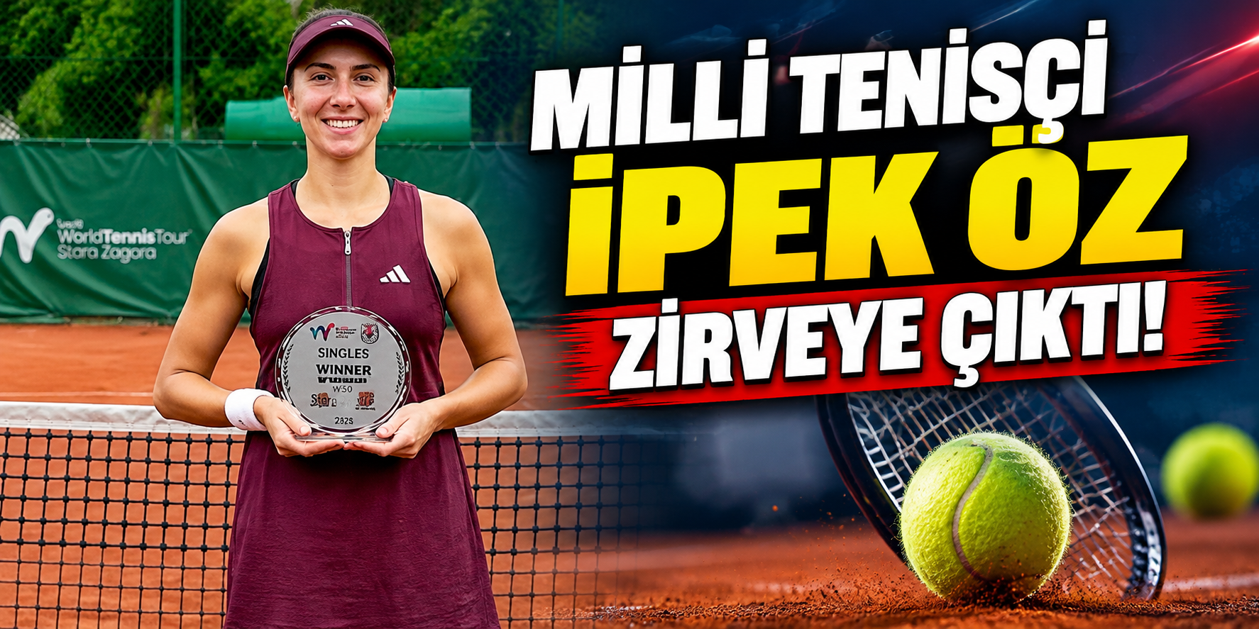 Milli tenisçi İpek Öz zirveye çıktı!
