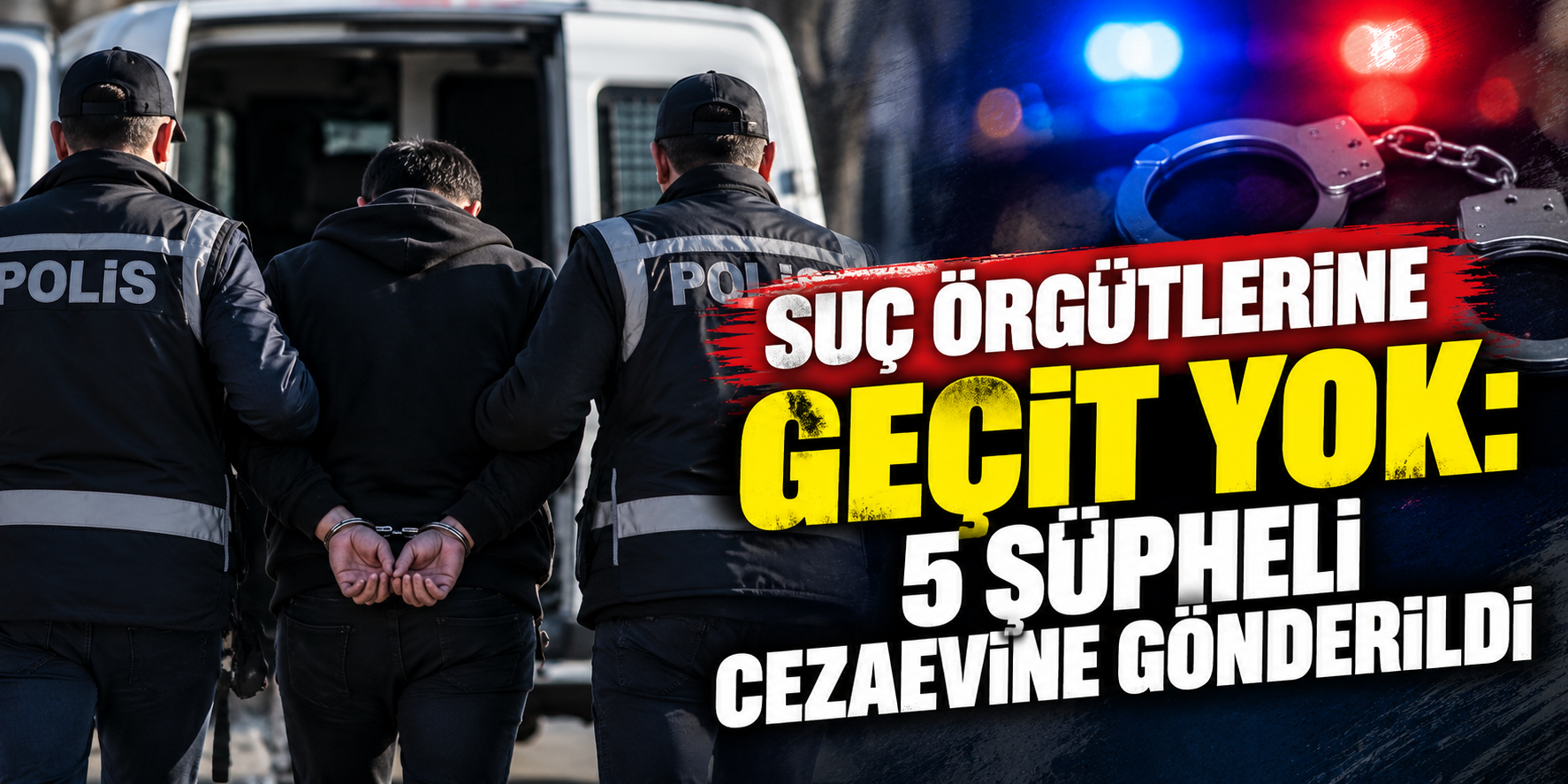 Suç örgütlerine geçit yok: 5 şüpheli cezaevine gönderildi
