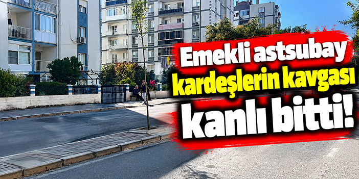 Emekli astsubay kardeşlerin kavgası kanlı bitti