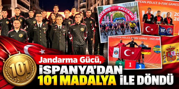Jandarma Gücü, İspanya’dan 101 madalya ile döndü