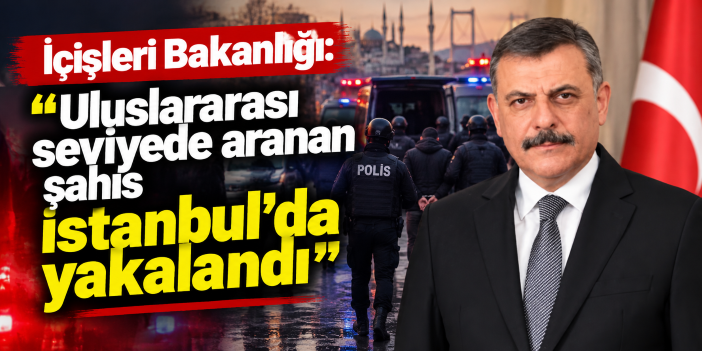 İçişleri Bakanlığı: "Uluslararası seviyede aranan şahıs İstanbul'da yakalandı"